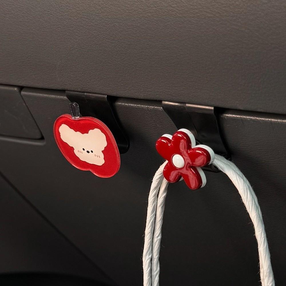 Cartoon Pattern Car Storage Hook Universal Hidden Glove Box Hanger Large Load-Bearing Car Organizer Clips