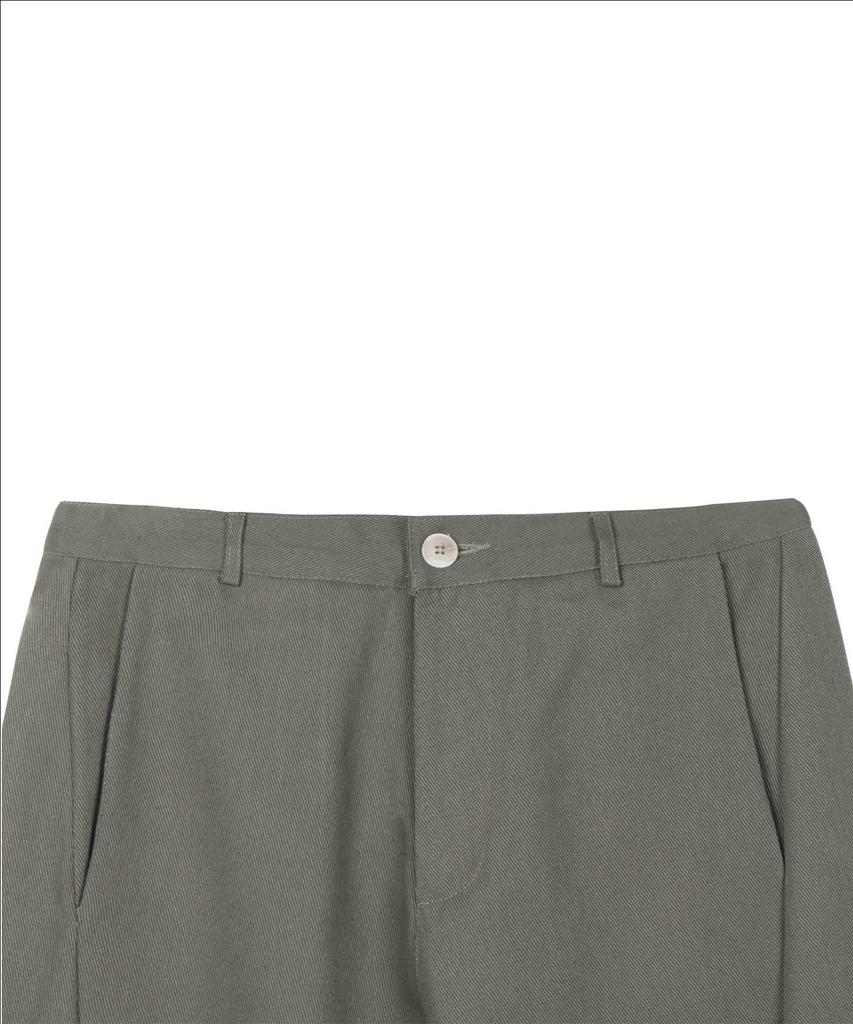 Descheuis Curved Wide Cotton Denim Pants [Khaki]