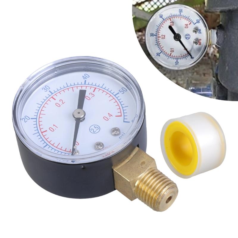 ECX270861 Clear Reading Pressure Gauge Suitable for Accurate Monitoring of Pool Filter Systems Professional And Home Use