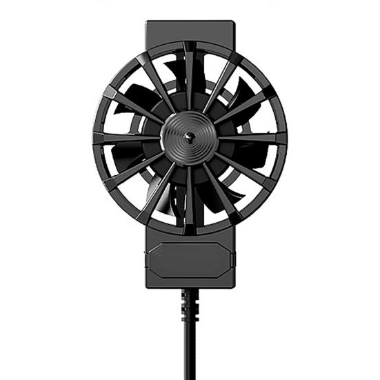 

Phone Back Radiator Quiet with RGB Light Heat Dissipation Strong Wind 3-speed Wind Adjustment Radiator Fan Phone Accessories чёрный