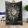 Sun And Moon Throw Blanket Gifts for Adults, Sun Themed Gifts for Women Men, Christmas Birthday Gifts, Moon Stars Throw Decor for Home Bedroom Living