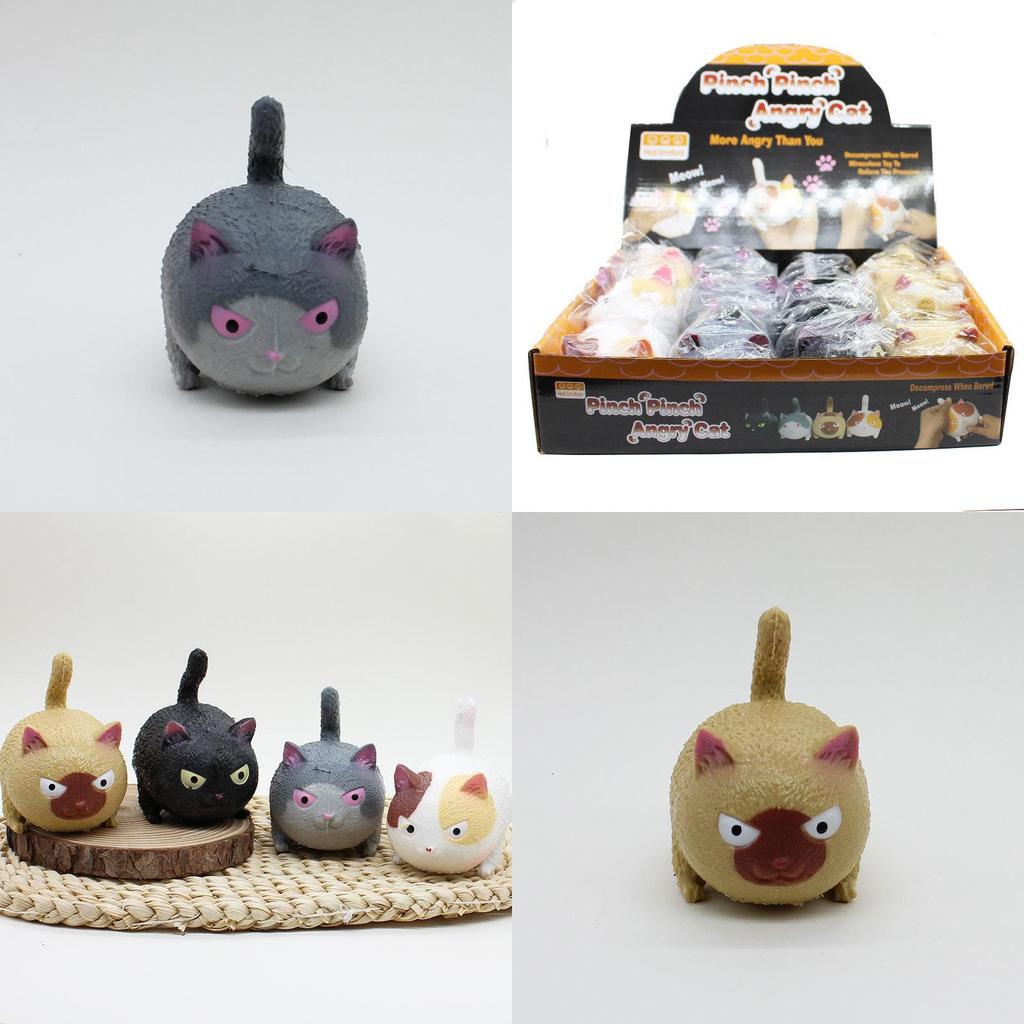Angry Cat Squeeze Toy Stress Relief Toy For Children And Adults