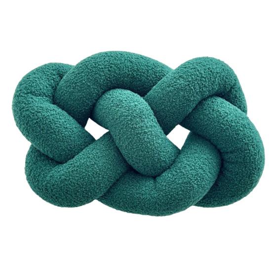 Knitted Knot Pillow Handmade Decorative Throw Pillows Soft Sofa Cushion Home Bedroom Decor Gift for Holidays Parties