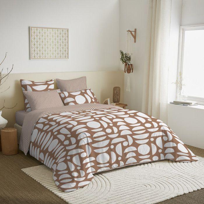 Complete Reversible Duvet Cover Pack for Bed 140 X 190 Cm Mykonos Siena