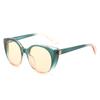 Large Frame Cat Eye Sunglasses, Personalized Colorful Contrasting Glasses, Women With The Same Sunglasses
