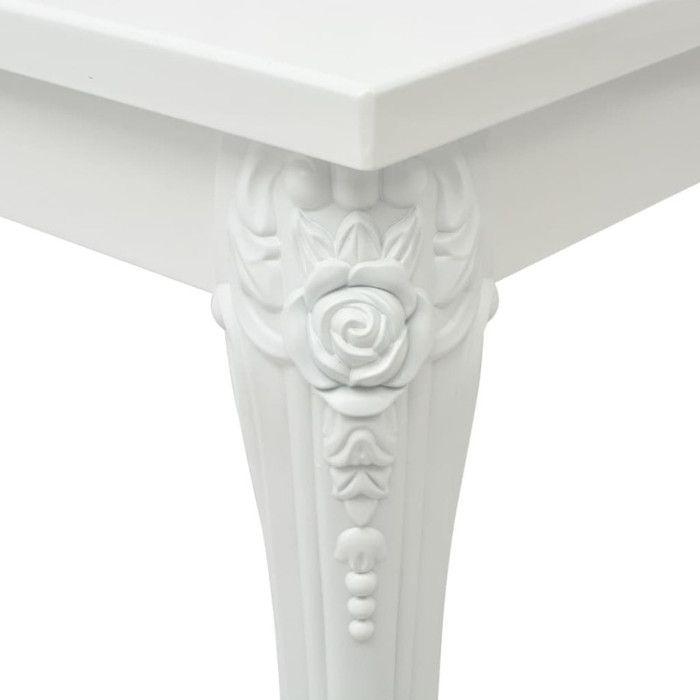 VidaXL Table basse 115x65x42 cm Blanc brillant