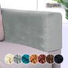 Silver Fox Velvet Non-Slip Sofa Armrest Covers - Elastic, Thickened, Solid Color