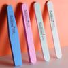 Double-Sided Rhombus Sponge Nail File - Professional Gray Sand Strip for Shaping & Polishing