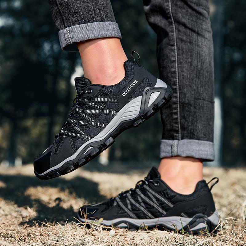 Couple Outdoor Breathable Soft Sole Sneakers Fashion women Non-Slip Casual Running Shoes High Quality Sports Hiking Shoes