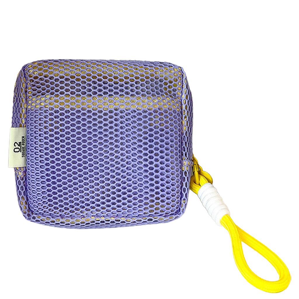 Kleine Netz-Strandtasche Klare Kosmetiktasche mit abnehmbarem Handgelenkband Reise-Organizer für Sonnencreme Schlüssel Kabel