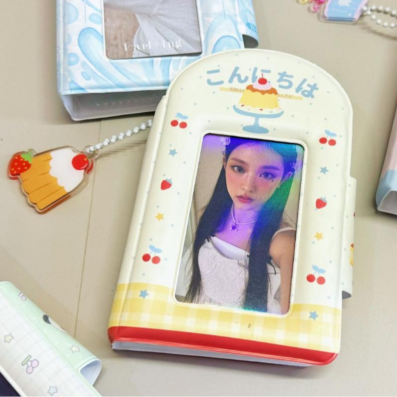 3 Inch 32 Pockets Photo Album Photo Card Postcard With Button Card Star Album Lomo Card Collector Card Photo Card Binder