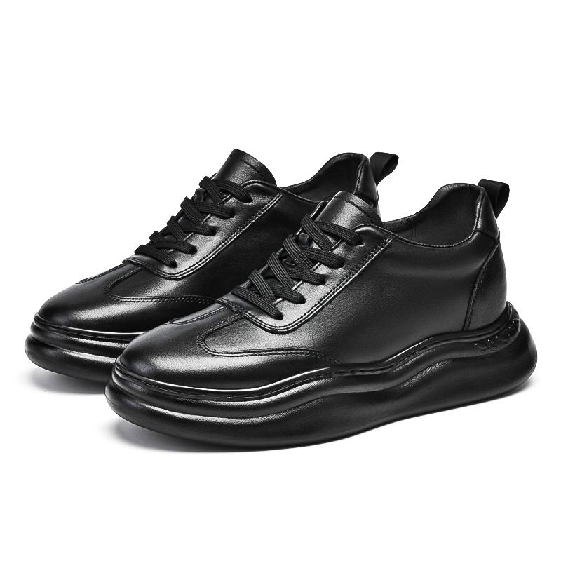 Man  Lift Sneakers Men White Shoes Elevator Height Increase Insole 6cm Plus Size 38-45