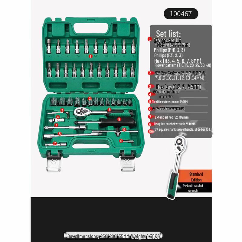 

Danle 46-Piece Socket Wrench Set
