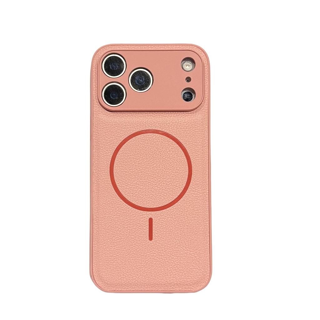 iPhone 16 Leather Case: Solid Color, Magnetic, Thin Ring, New Style, 17 Pro Max Compatibility, Cross-Border Drop-Shipping
