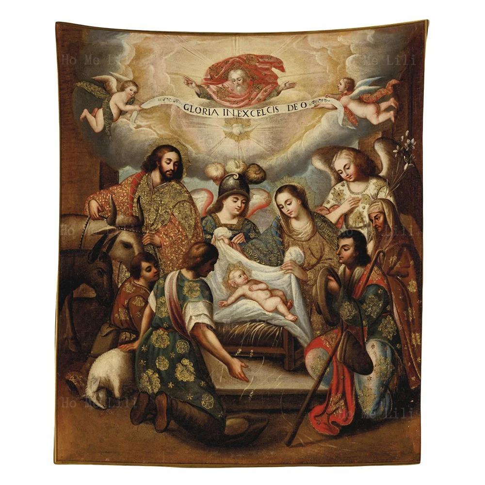 Assumption Day Theme Rest Feast Tapestry Aesthetic Wall Decoration Bohemian Room Home Decoration