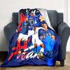 Star Player Kylian Mbappé Blanket Comfortable Suitable for Chair Bed Seaside for All Occasions Warmthful Decor Ideal Gift For Birthday Valentine'S Day