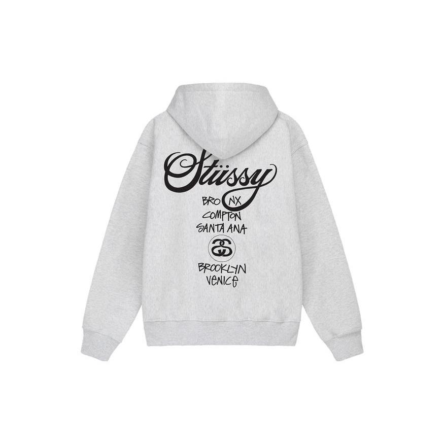 Stussy World Tour Pigment Dyed Hoodie Unisex 3923851