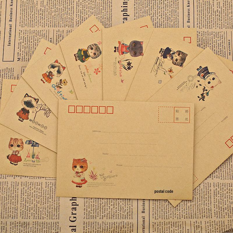 Retro Airmail Envelope & Postcard Set: Perfect for DIY Greeting Cards & Gifts