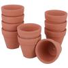 Rubonarie Ceramic Mini Flower Terracotta Succulent Planters Set of Pots, Pots, Pots, (Brown, 10)