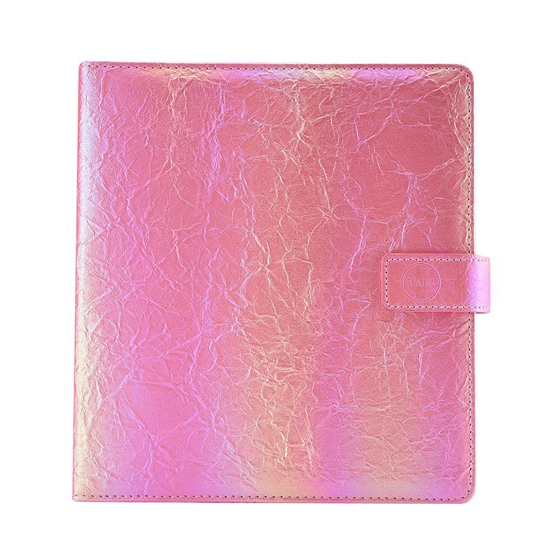 Premium Gradient Laser A5 Photocard Binder PU Leather Magnetic photo album for K-Pop Photocards, Polaroid, Postcard Collection