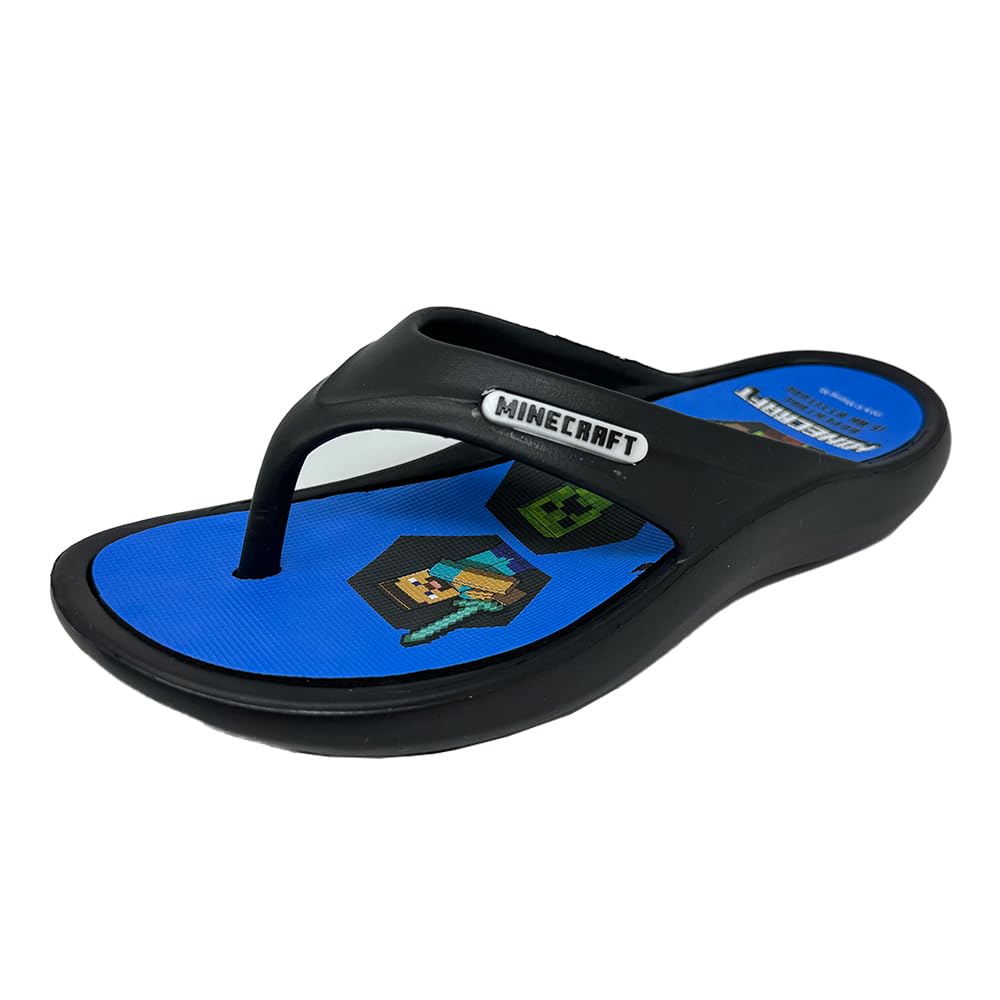 

Minecraft Kids Thong Beach Sandals 1S5208H (Blue (Steve), Japanese Shoe Sizes, Kids, Numeric, 18.0 cm)