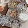Creative Ultra-Thin Nail Glitter Sparkly Multicolor Nail Sequins Turtle Scales Flakes Nail Art Powder 3D Decoration