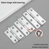 2Pcs Flat open small hinge stainless steel silent wooden box cabinet doors and windows hardware Fine micro hinge accessories for Home
