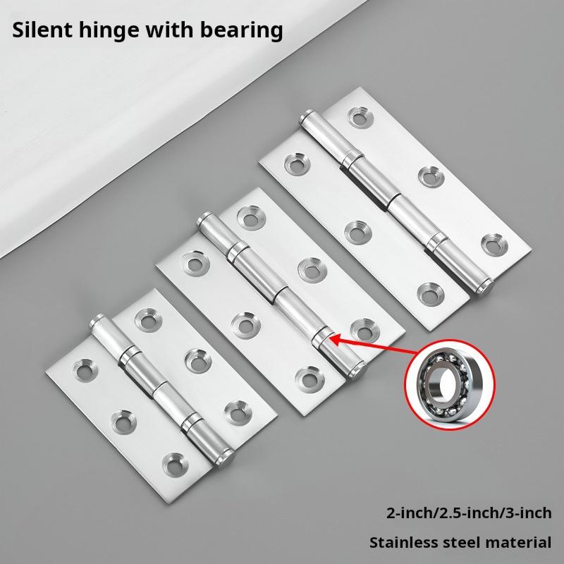 2Pcs Flat open small hinge stainless steel silent wooden box cabinet doors and windows hardware micro hinge accessories