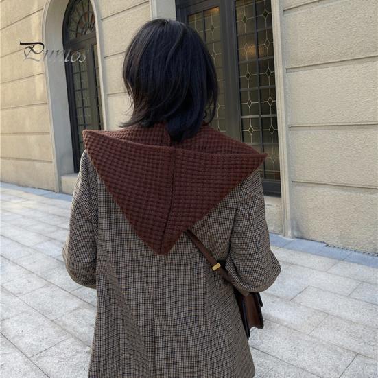 Entegre Atkılı Örgü Şapka Rüzgar Geçirmez Kalın Başlık Sarılı Tasarım Şapka Kulak Koruması Fotoğraf Şapkası Çift Taraflı Atkı Dış Mekan Şapkası