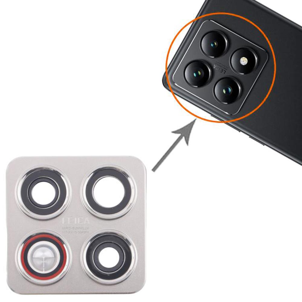 For Xiaomi 14T OEM Back Camera Lens Holder Cover with Glass Part (Without Logo)