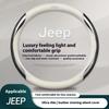 Car Carbon Fiber Leather Steering Wheel Cover For Grand Cherokee Compass Wrangler JK Patriot Commander Gladiator Renegade