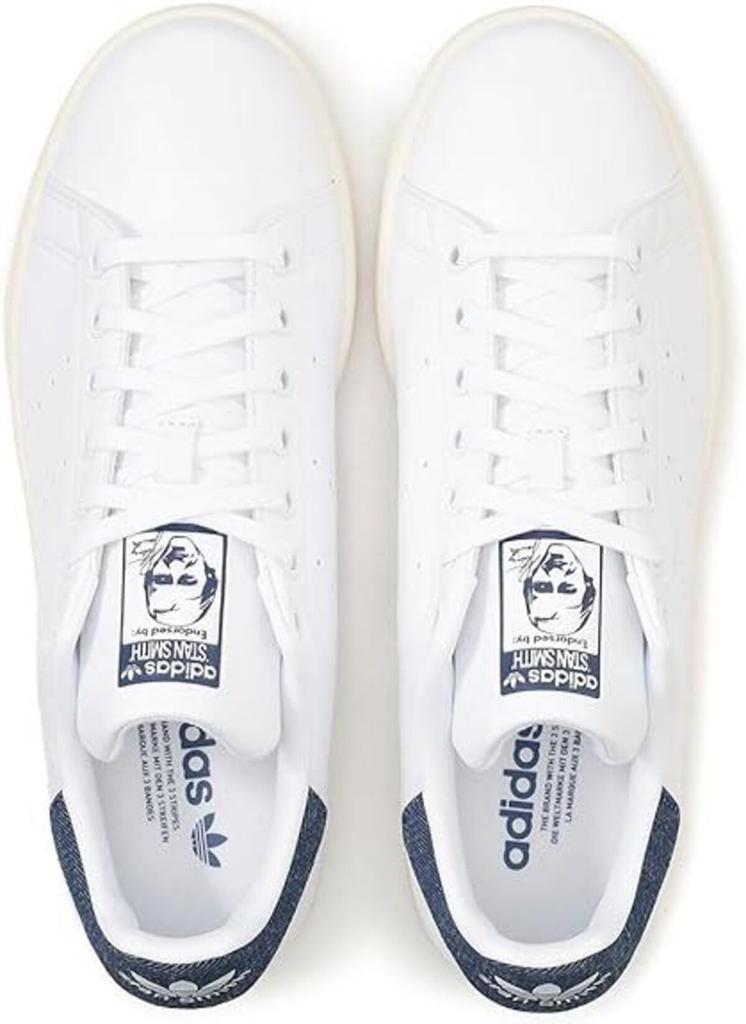 Adidas Stan Smith Size Footwear, White/Dark Obsidian/Off-White, JP8658, 22.0cm