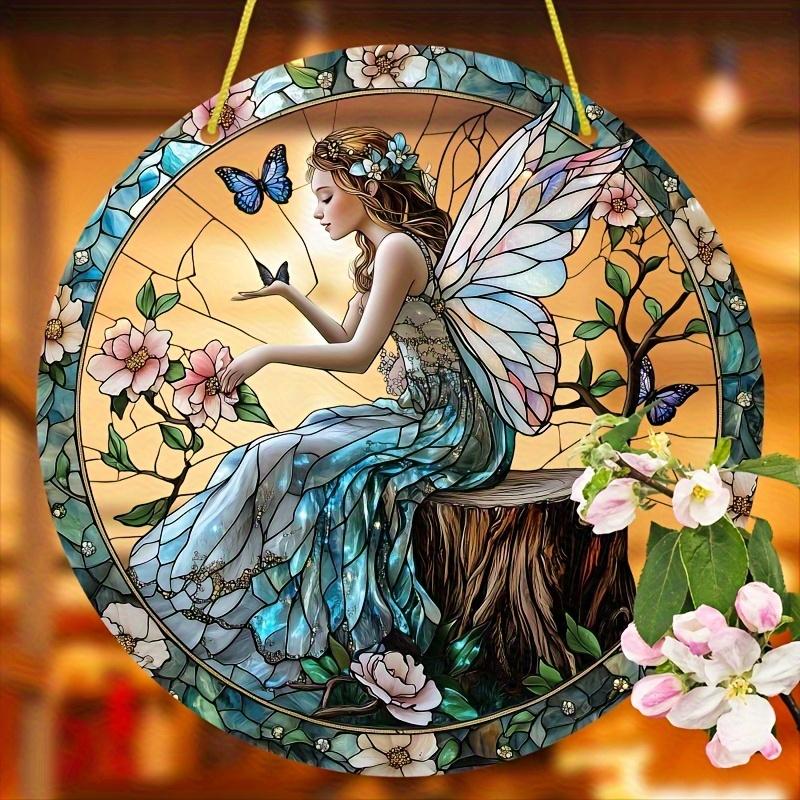

2D Flat Acrylic Bohemian Flower Fairy Decoration , Use No Batteries/Electricity Needed, Unique Indoor/Outdoor Decoration , Multipurpose Traditional
