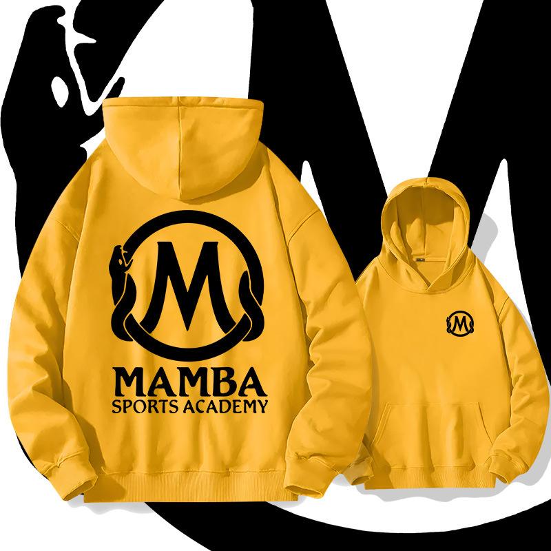 Kobe Mamba hooded sweater autumn and winter youth student trendy brand loose shoulder hoodie jacket