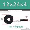 Blackened Thickened Metal Flat Washer Spacer, Round, M3-M42