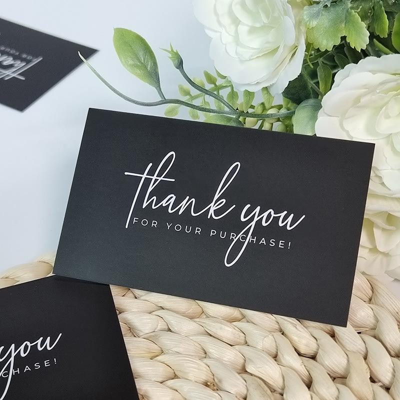 30/50pcs Package Inserts DIY Packaging for Supporting My Small Business Greeting Cardstock Thank You Cards Appreciation Labels