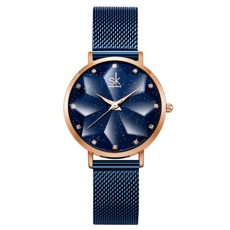 SK Women's High-End Waterproof Quartz Personality Wristwatch 0157
