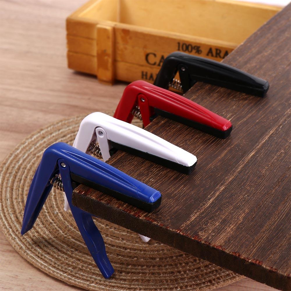 Red Universal Ukulele Capo White Uk Tone Clip Ukulele Tuning Clamp Electric