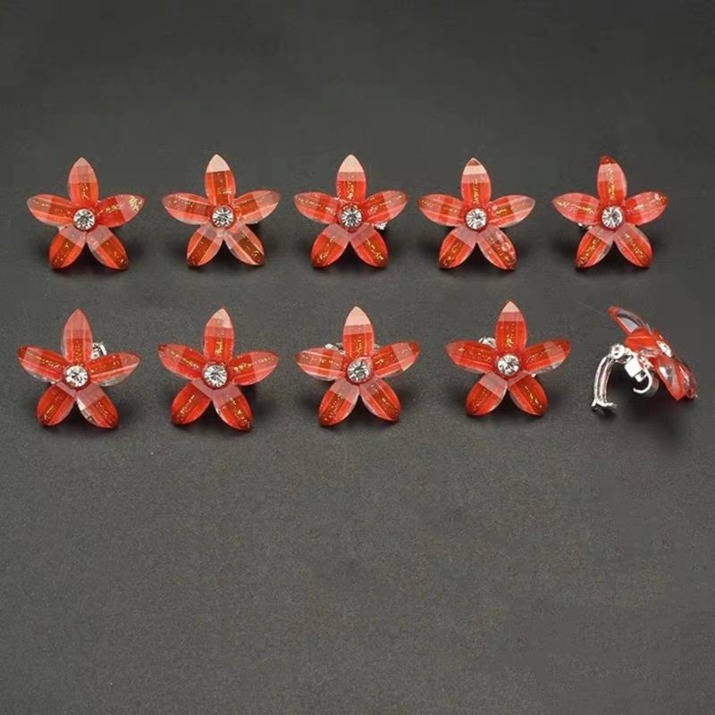 20KS Mini Kamínky Umělé Perly Květinová Vlasová Spona Květinové Sponky do Vlasů Pro Dívky Svatební Párty Doplňky