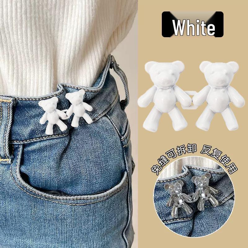 Adjustable Waist Button for Jeans: Bear Pants Tightening Pin