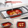 Folding Drain Basket Retractable Fruit Vegetable Washing Draining Basket for Home Kitchen Use