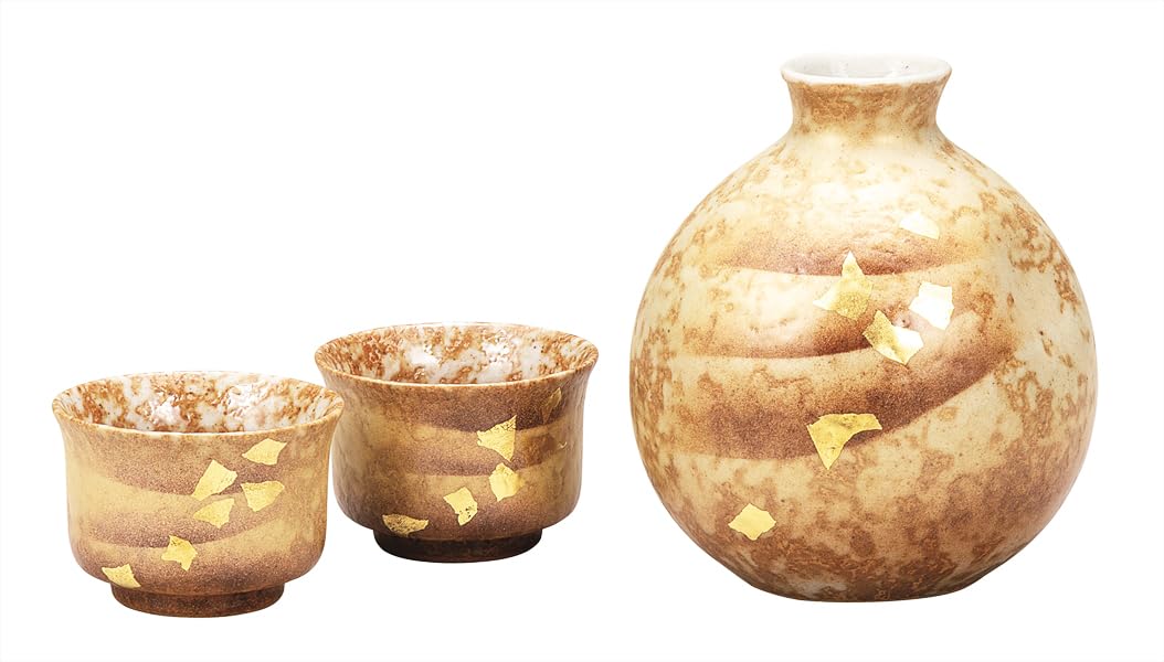 Набор для вечерних напитков Кутани иватая с декором из сусального золота K9-1240