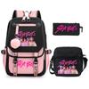Animation Cartoon Peripheral Primary And Secondary School Students Schoolbag Multi-Functional Large-Capacity Leisure Backpack Three-Piece Set
