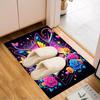1PC Custom Name Butterfly Magic Art Theme Floor Mat Ideal for Living Room, Game Rooms, Office, Bedroom, Floor Mat Playful Design