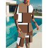 3D Digital Printed Men's Summer Casual Set
