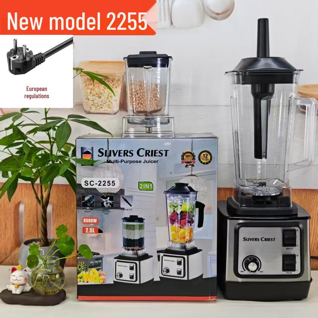 4L 8-in-1 Blender: Large-Capacity Stainless Steel Juicer & Meat Grinder