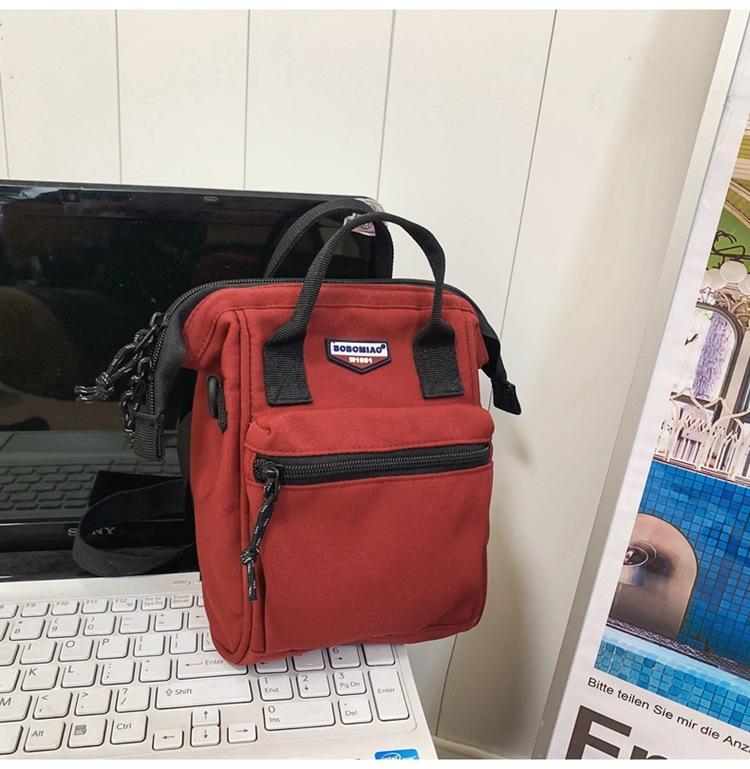 Trendy brand ins crossbody small bag multi-functional backpack lightweight portable small backpack women's casual nylon shoulder bag