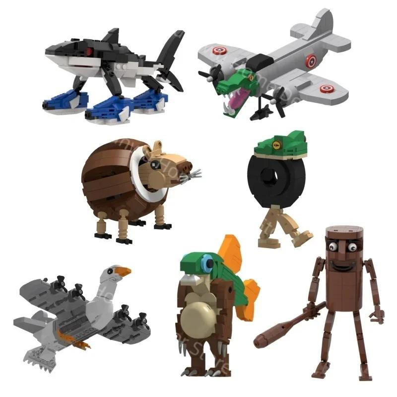 New Tralalero Tralala Building Blocks Italian Brainrot Ornament TTung Tung Sahur Action Figures Doll Toy for Kid Christmas Gifts