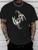KORN SKELETON FINGERS Men'S T-Shirt, Cotton Crew Neck Casual Tee, Sizes S-XXXL