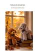 Lying Poodle Plush Toy - Dog Doll Birthday Gift